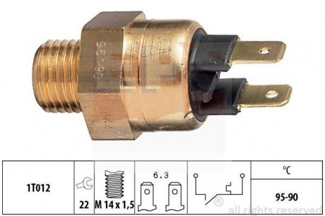 Температурний датчик включення вентилятора радіатора 320I EPS 1850064 (фото 1)
