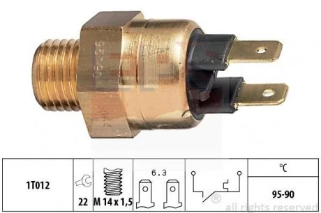 Фото температурний датчик включення вентилятора радіатора 320I EPS 1850064 Температурний датчик включення вентилятора радіатора 320I EPS 1850064