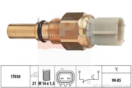 Датчик темпер.включення вентилятора радіатора Camry,Carina E,Corolla,Rav 4 EPS 1850151