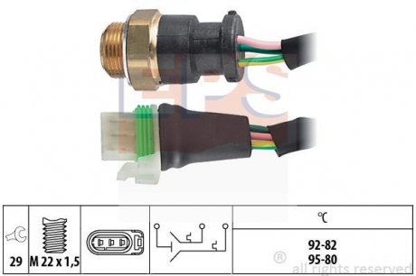 Термовимикач вентилятора радіатора EPS 1850618