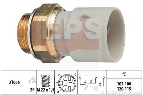 Температурний датчик включення вентилятора радіатора Astra F,Omega B,Vectra A EPS 1850649