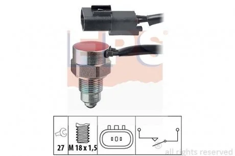 Выключатель фар заднего хода EPS 1860319