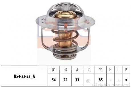 Термостат (Made in Italy!) CORSA 1.5D,ASTRA 1.7TD 85C EPS 1880224S