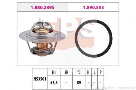 Термостат (Made in Italy!) 106,306,405,Partner 1.1,1.4 89-,Citroen Berlingo,Fiat Ducato 2.0 94- EPS 1880290