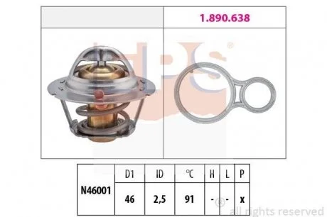 Термостат (Made in Italy!) Neon,PT Cruiser,Voyager,MINI EPS 1880524