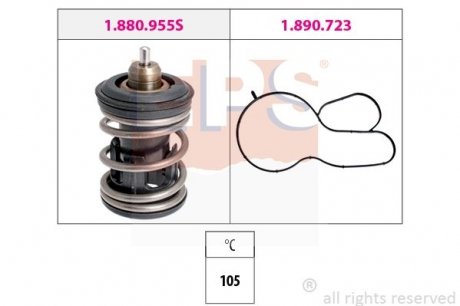 Термостат 105 C Audi A3/Skoda Fabia/Octavia/Superb/VW Golf VII/JettaVI 1.2 TSI/1.4 TSI/1.6 TSI 13- EPS 1880955