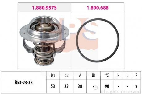 Термостат (Made in Italy!) Jetta 1,8-2,0TSI 12- EPS 1880957