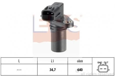 Датчик положения коленвала EPS 1953225