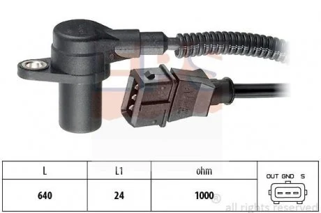 Датчик обертів двигуна Jumper,Fiat Ducato,Peugeot 02-,Iveco Daily III 99- EPS 1953301