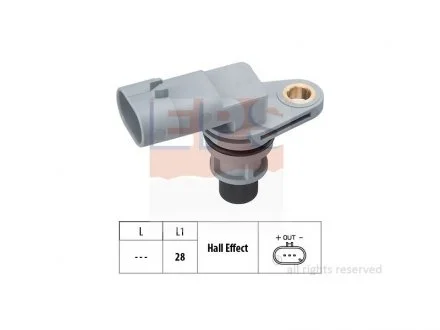 Датчик обертів двигуна Corsa C/D,Astra H 1.3D EPS 1953380