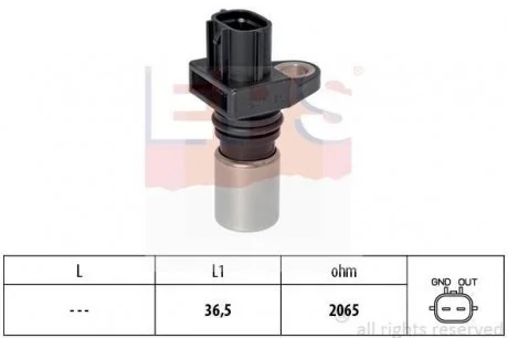 Датчик положення р/вала X-Trail 2.2Di 4x4 -05 EPS 1.953.417