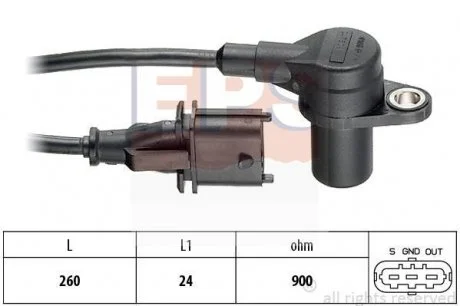 Датчик положення к/вала Iveco Daily II 02- EPS 1953476