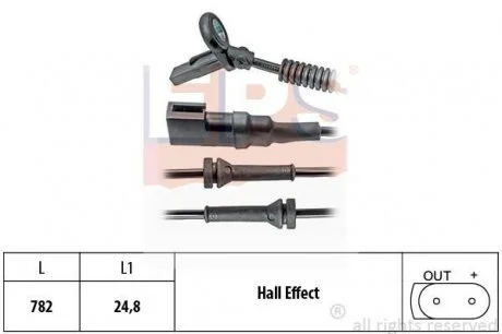 Датчик ABS передн.Fiesta -10, Fusion -12 EPS 1960024