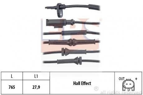 Фото 1 - датчик ABS задн.Panda 03- EPS 1960074 Датчик ABS задн.Panda 03- EPS 1960074 (фото 1)