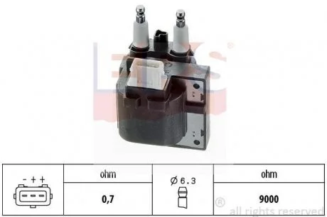 Котушка запалювання S40,V40 96- EPS 1970356