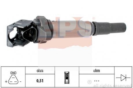 Котушка запалювання C4,C4 Grand Picasso,C5 III,DS4,5,Mini Cooper,Peugeot,BMW F20,F30 1.6 07- EPS 1970475