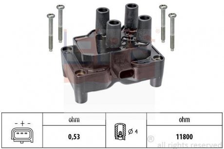 Котушка запалювання Ford Fiesta, Focus, Fusion 1.25-1.6 08.02-// Volvo C30/V40/V50 1.6 05- EPS 1970481