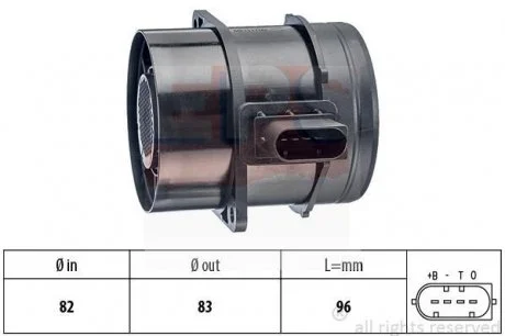 Витратомір повітря DB Sprinter, VW Crafter 2.2CDI/2.5TDI/3.0CDI 04.06- 1.991.359 EPS 1991359