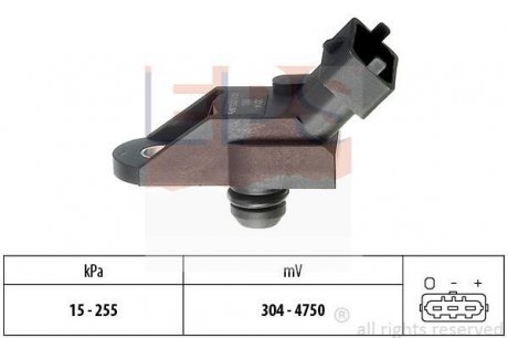 Датчик вакуума Opel Astra G/H, Frontera B, Omega B, Sintra, Vectra B, Zafira 1.7TD-2.2DTI 11.96- EPS 1993014