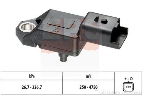 Датчик тиску повітря C5 2,2HDi 06-, PEUGEOT, FORD, LAND ROVER EPS 1993136