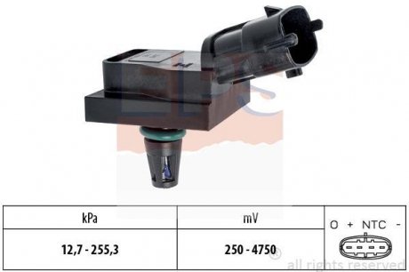 Датчик тиску RENAULT 1,5-2,5dCi: Megane, Master 00- EPS 1993246
