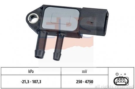 Датчик тиску вихлопних газів Caddy, Polo, Golf VI, Touran, 1,2-2,0TDI EPS 1.993.265