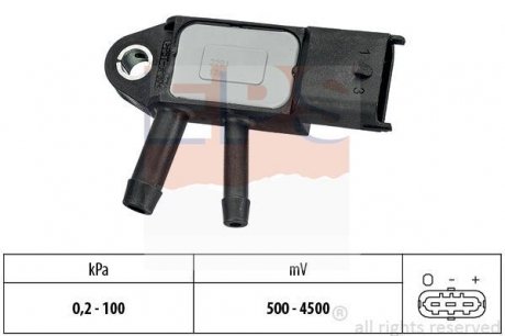 Датчик тиску повітря Qashqai,NV200,X-Trail,Note,DB W176/246,Opel Vivaro,Movano,Renault Kangoo,Megan EPS 1.993.291 (фото 1)