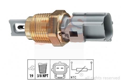 Датчик температуры впуск.воздуха Transit 2,4-2,5 -06. Focus 1,8TDCi -04,Mazda 626 EPS 1994004 (фото 1)