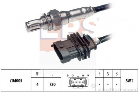 Лямбда-зонд (4 конт.) OPEL 1,4/1,6: Astra G, Vectra B, Zafira 99- EPS 1997340