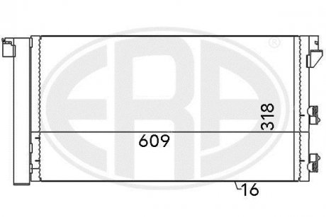 Радіатор кондиціонера ERA 667001