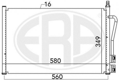 Радиатор кондиционера ERA 667007