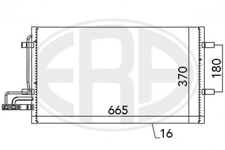 Радиатор кондиционера ERA 667029