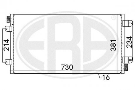 Радиатор кондиционера ERA 667030