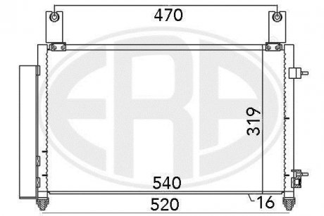 Радиатор кондиционера ERA 667032
