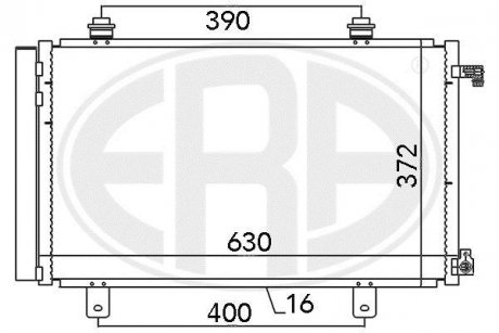 Радиатор кондиционера ERA 667035