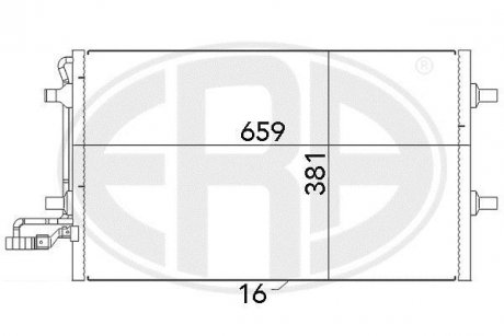 Радиатор кондиционера ERA 667040