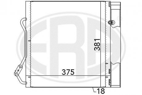 Радиатор кондиционера ERA 667042
