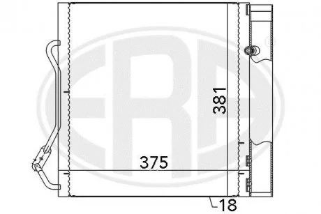 Фото радіатор кондиціонера ERA 667042 Радіатор кондиціонера ERA 667042