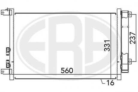 Радиатор кондиционера ERA 667045