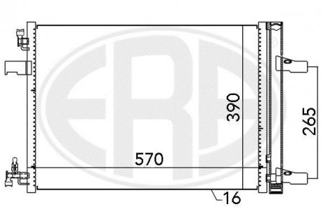 Радиатор кондиционера ERA 667047