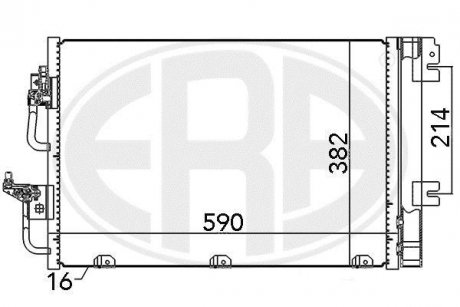 Радіатор кондиціонера ERA 667056