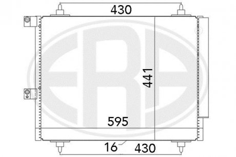 Радиатор кондиционера ERA 667063