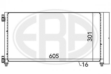 Радіатор кондиціонера ERA 667066