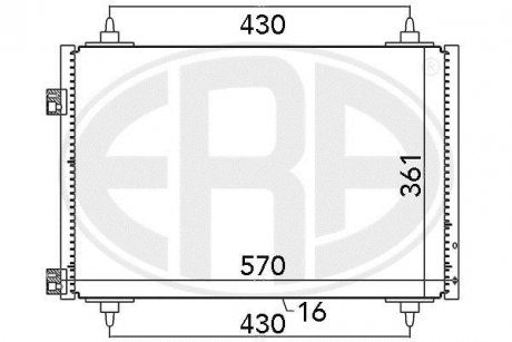 Радіатор кондиціонера ERA 667068