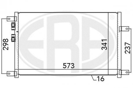 Радиатор кондиционера ERA 667074