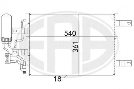 Радіатор кондиціонера ERA 667077