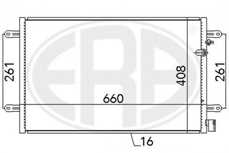 Радиатор кондиционера ERA 667086