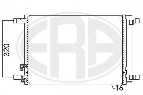 Радиатор кондиционера ERA 667094