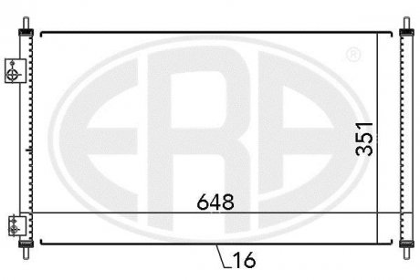 Радиатор кондиционера ERA 667095