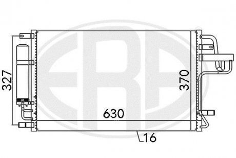 Радиатор кондиционера ERA 667101